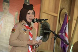 Atalia Ridwan Lantik Ketua Mabicab Pramuka Pangandaran dan Banjar